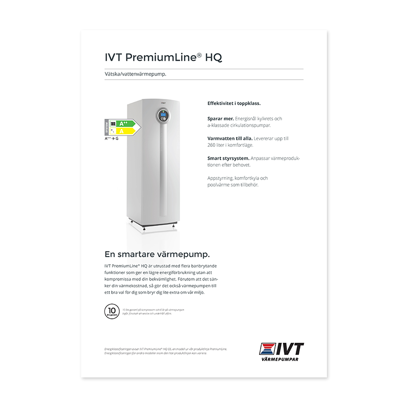 Produktblad IVT PremiumLine HQ